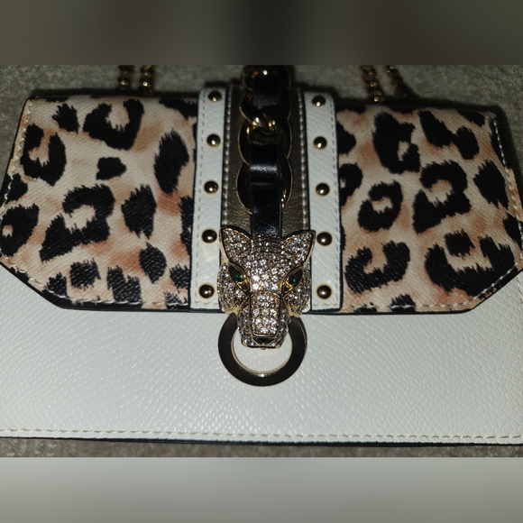Aldo NWOT Chain strap Cheetah Print Purse - Picture 10 of 11